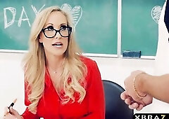 Aged teacher Brandi Love gets with a youthful student