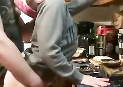 One of the almost any sexiest bang doggy style ever used in kitchen this pair had sex after 7 days of break can't control urge for sex