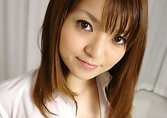 Office beautiful babe has to relax once in a while