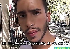 Straight latino agrees to be fucked in the ass for cash