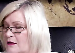 OldNanny - Golden-haired Aged Doctor And 2 Hawt Blondes In Erotic 3some