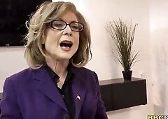 Nina Hartley Desires to be president and that babe screws a group of ebony studs for votes.