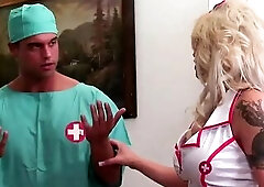 My nurse is a breasty floozy!