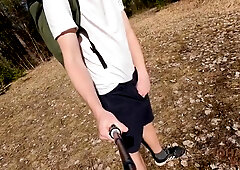 [abx][2][440] - Undress In The Wild, Press In A Buttplug And The Cumshot Is Massive