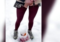 vagina on the snow