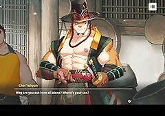 Fur-covered gay visual novel featuring a big dick in a fun game