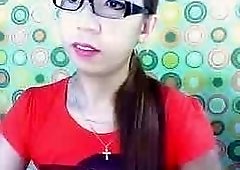 Big ass ladyboy has a very special show on webcam