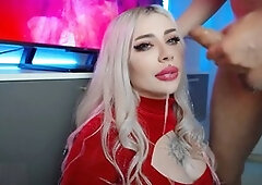 Buxom TV host Peach Gardenss gets brutally ravaged live on air