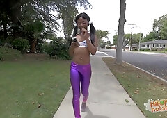 Small Ebony Teen 18+ With Braces Destroyed