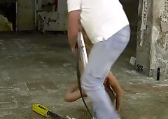 Tied Hung Humiliated Slave