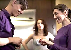 Glamorous transgender bangs beauty