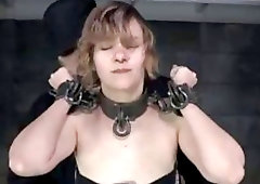 Maledom master punishes tied up teen very hard BDSM porn