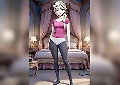 Elsa lost Olaf for a short time