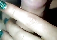 Slutty scene chick gives a sloppy blowjob