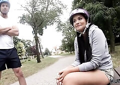 HUNT4K. Poor chap for cash permits stranger to have quickie