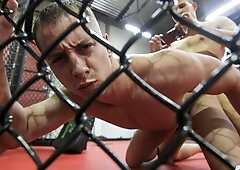 Joe Mentana and Jordan Fox fuck in an octagon