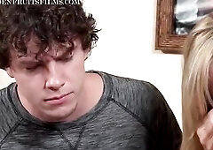 Blond woman, Jodi West got a bit drunk and got down and impure with her ally