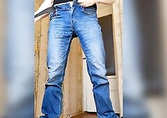 Striptease and masturbation in combat boots