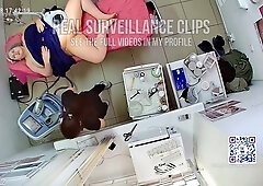 Surveillance camera in a hair removal salon