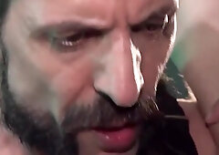 Harnessed Twink Pleases Master Cock