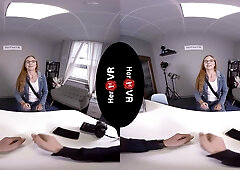 Katie - First VR Casting; Amateur MILF Solo - SexLikeReal