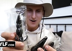 Audrey Madison's anal Birthday Surprise - Mylf's POV action with toys, creampies, and rough sex!