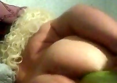 Ladyboy Plows Butt with Cucumber