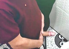 Drilled by a stranger in a bar baths out of a cock-sock!