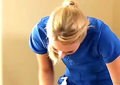 Hot lesbian action during massage