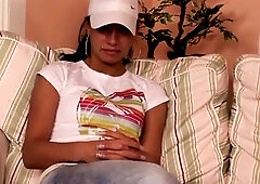 Sexually excited teen gets double teamed at her 1st casting!