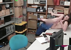 TEEN horny thief SLAMMED bareback by WHITE STRANGER