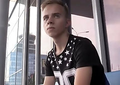 Twink with hairy legs gets banged in the butt