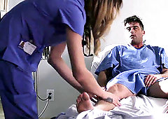 shemale nurse slurped n bum-fucked by patient