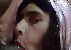 Mexican Crossdresser slut oral sex (soy travesti mexicana)