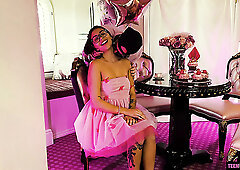 Hot brunette PAWG starts with sensual foreplay for a passionate cock ride