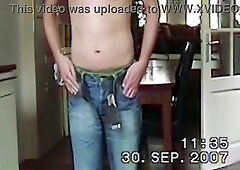 Older movie (2007) of me undressing nude and demonstrating my highly diminutive pink cigar