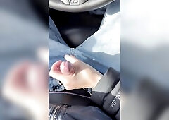 Sexually excited mother I'd like to fuck masturbates in car then quick backseat screw