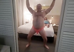 Yep, I just love it when this chab resolves to get his hawt undies on and dance for me. So much joy. I'm getting drilled in teal underware. And i
