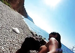 Sofia and Rosa are 2 hot Greek sweethearts. They love eating every other’s twats and sharing Costa’s hard weenie during a hawt 3some bang at the b