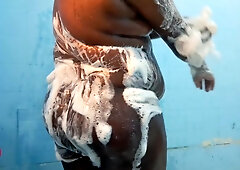 Chubby Sissy Showering