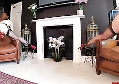 Red XXX and Lucy Gresty have been lonely during quarantine and couldn't await to get jointly for some nasty joy! Those ladies masturbate jointly 