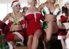 Watch the most beautiful Christmas babes with amazing bodies get their holes filled up