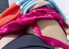 Marvelous twat of a slender Colombian woman in close-up masturbating