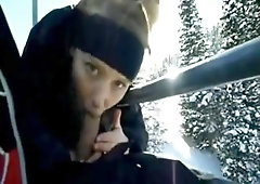 Salami Deep Throating On Ski