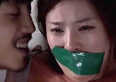 Two Korean Women Tape Gagged