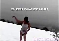 Sissy Candi Fun In The Snow