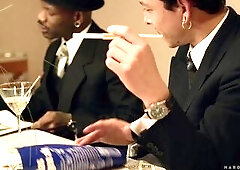 A toast to banging! Some other soiree, one more overly pretentious group of studs caught up in their own pompous opinions, one more mind-numbing conve