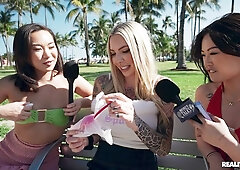 Good interracial outdoor fuck with Lulu Chu and Kimmy Kimm