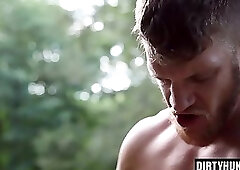 Muscle gay flip flop and cumshot