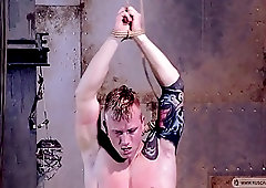 BDSM slave struggles to escape his capture